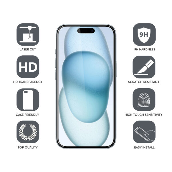 iphone 15 pro glass screen protector