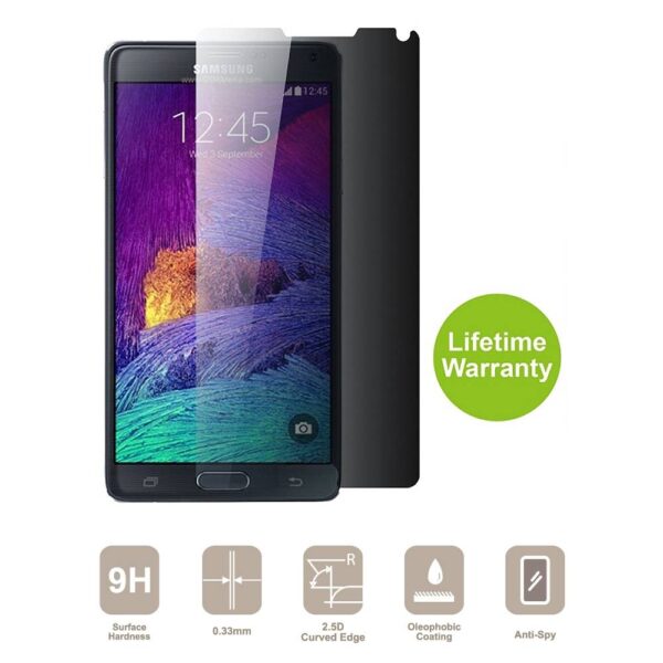Galaxy Note 4 Privacy Glass Screen Protector